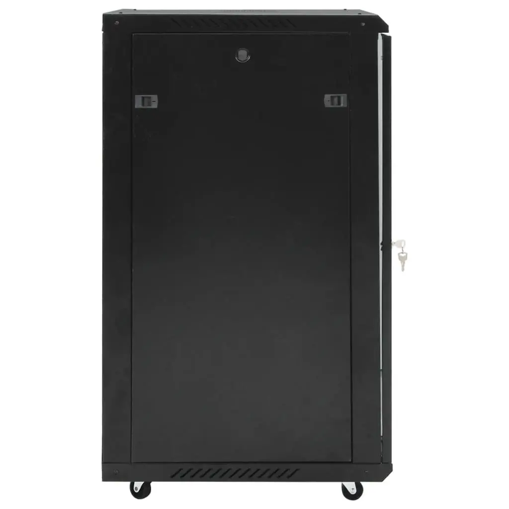 18U Network Cabinet Server Rack Data Cabinet 60x60x100cm Black