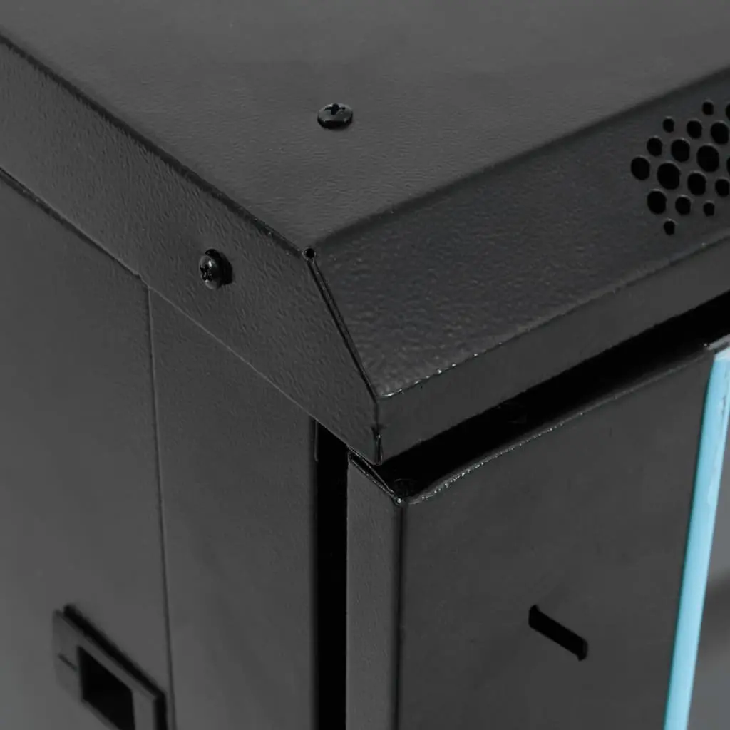 18U Network Cabinet Server Rack Data Cabinet 60x60x100cm Black
