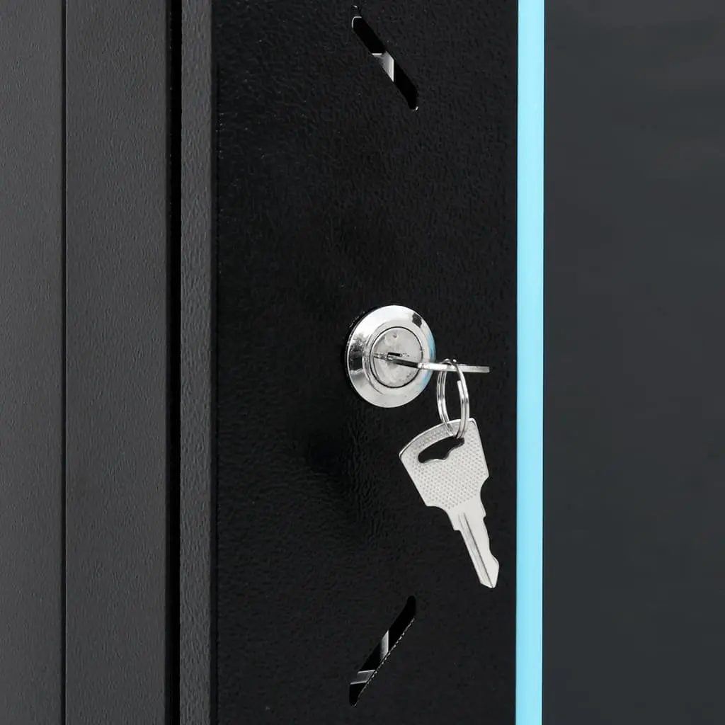 18U Network Cabinet Server Rack Data Cabinet 60x60x100cm Black