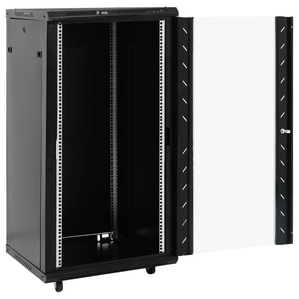 22U Network Cabinet Server Rack Storage 60x60x120cm Black