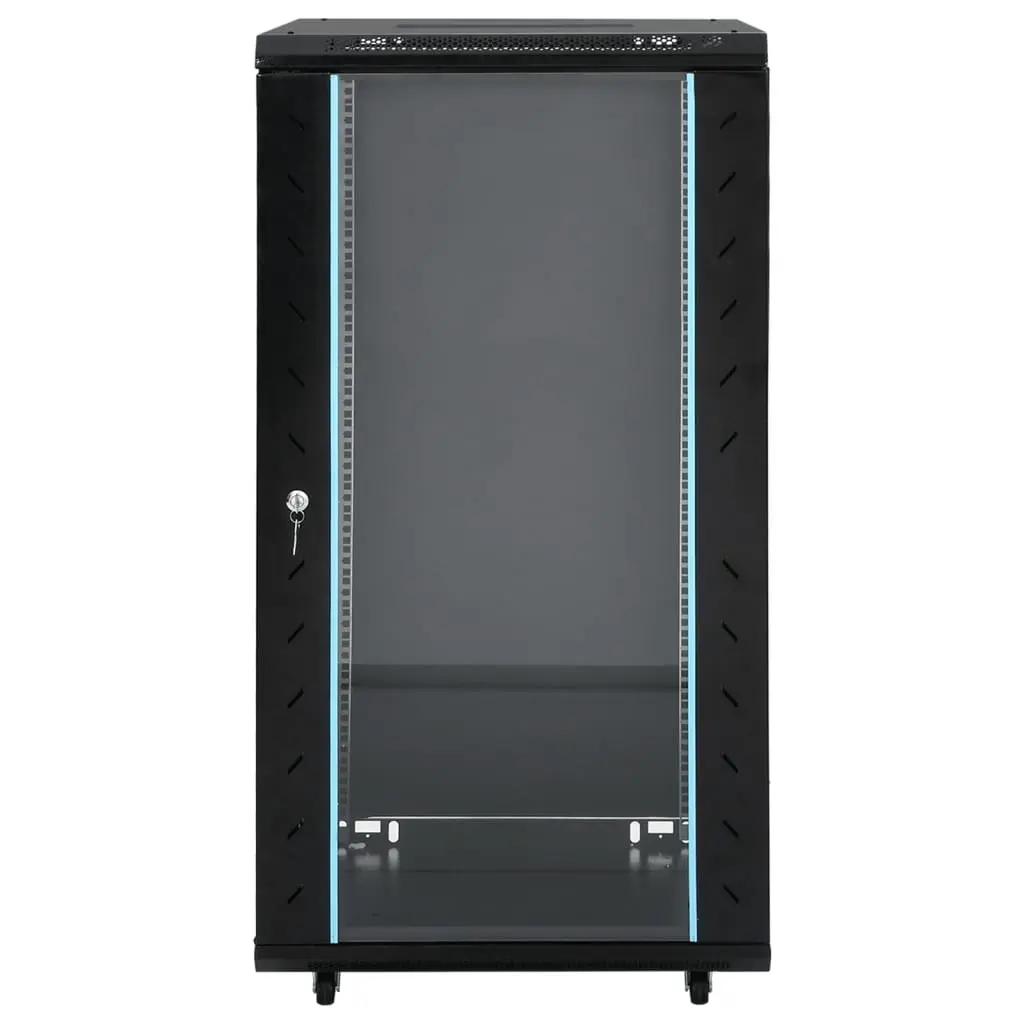22U Network Cabinet Server Rack Storage 60x60x120cm Black