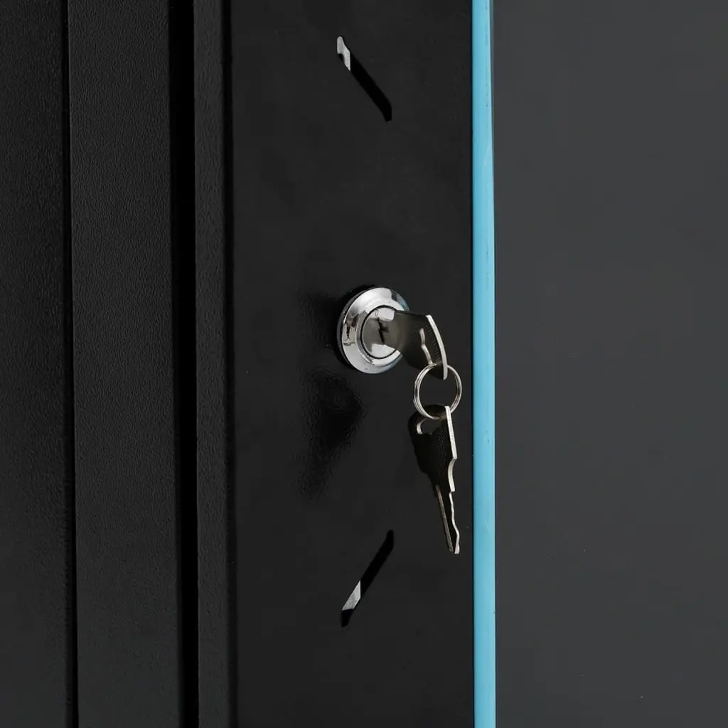 22U Network Cabinet Server Rack Storage 60x60x120cm Black