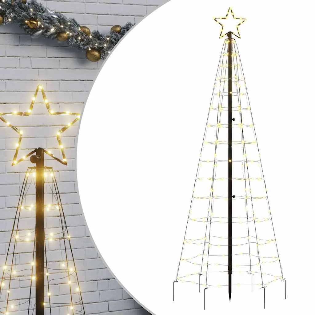 LED Christmas Tree 180cm Warm White Lights Outdoor Garden Display