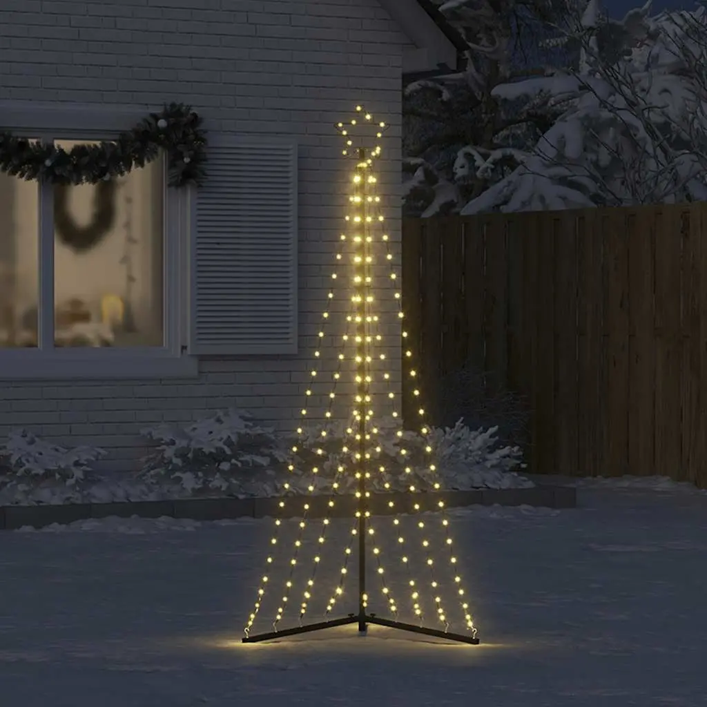 LED Christmas Tree Indoor Outdoor Holiday Decoration 182cm Warm White Lights
