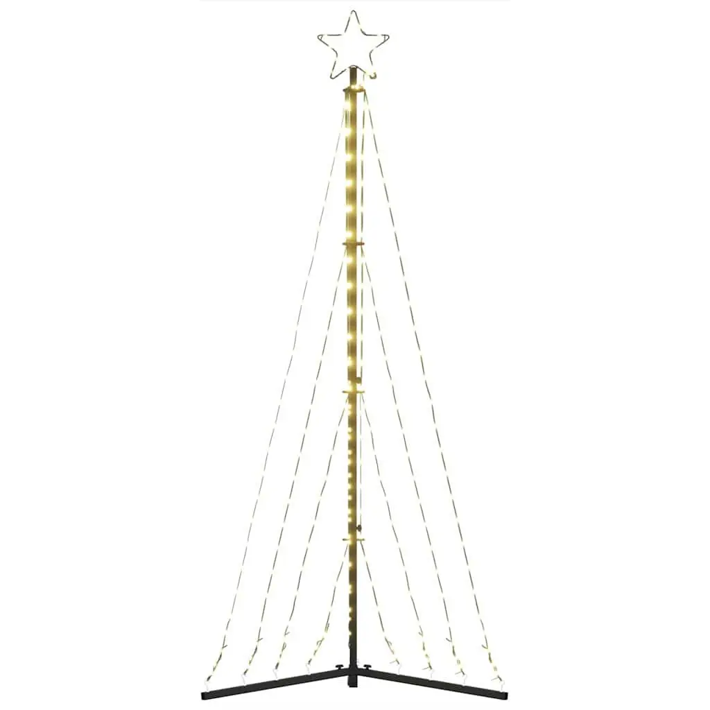 LED Christmas Tree Indoor Outdoor Holiday Decoration 182cm Warm White Lights