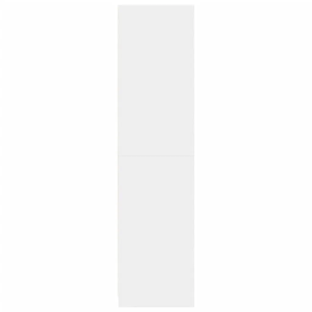Wardrobe Storage Cabinet 30x50x200 cm White with Compartment Drawers