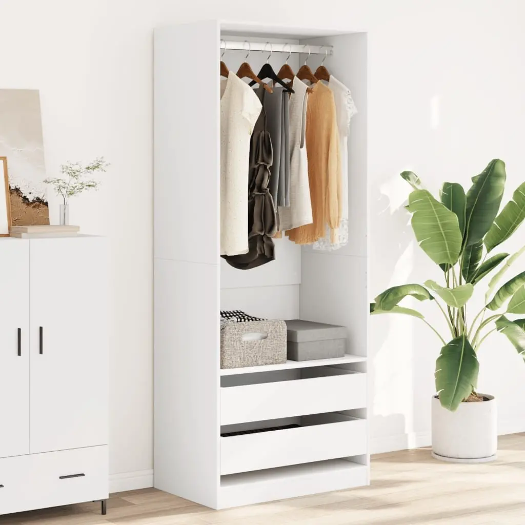 White Wardrobe Cupboard for Clutter-Free Living