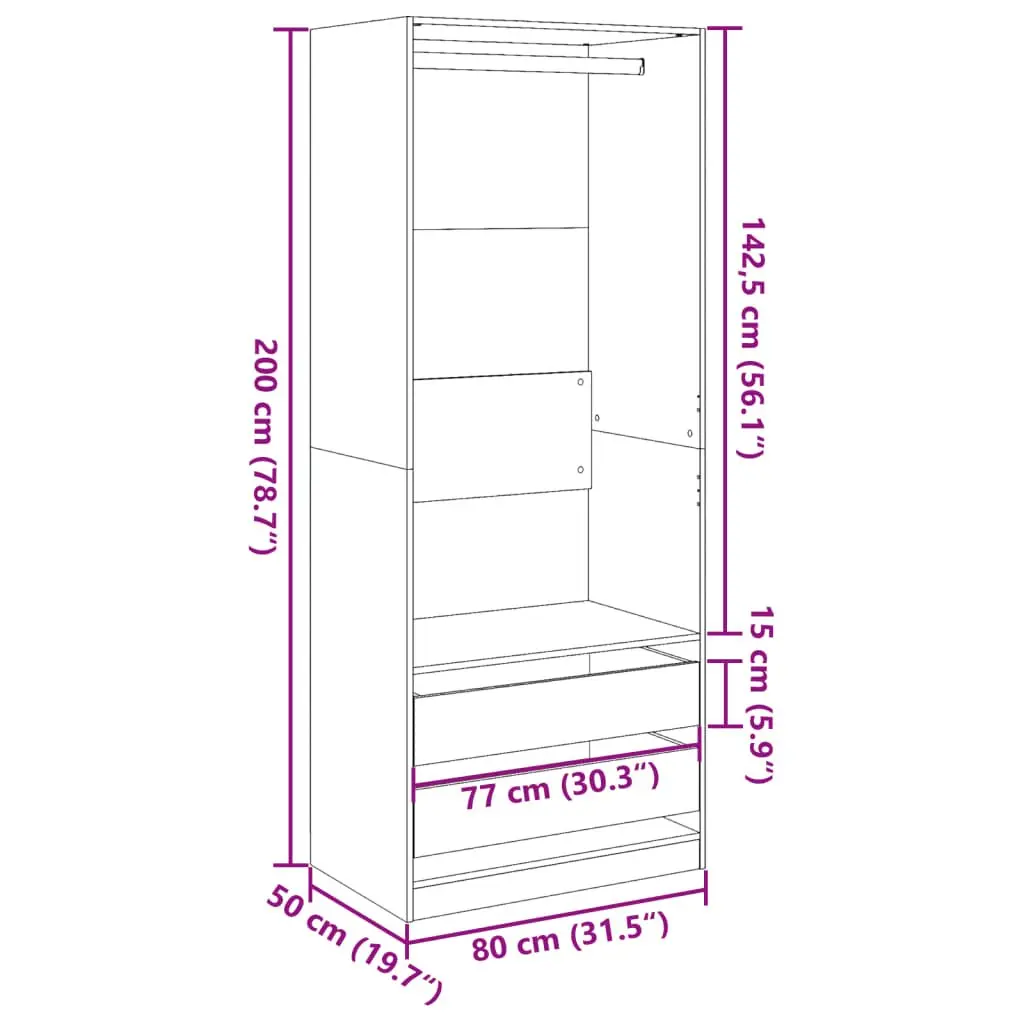 White Wardrobe Cupboard for Clutter-Free Living