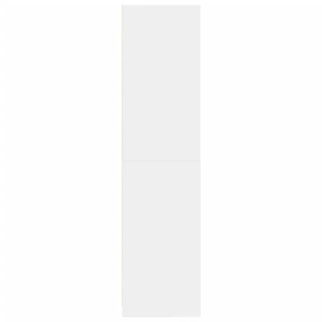 Wardrobe Cupboard Storage Cabinet 50x50x200 cm 2 Compartments White