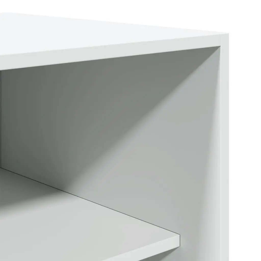 Wardrobe Cupboard Storage Cabinet 50x50x200 cm 2 Compartments White