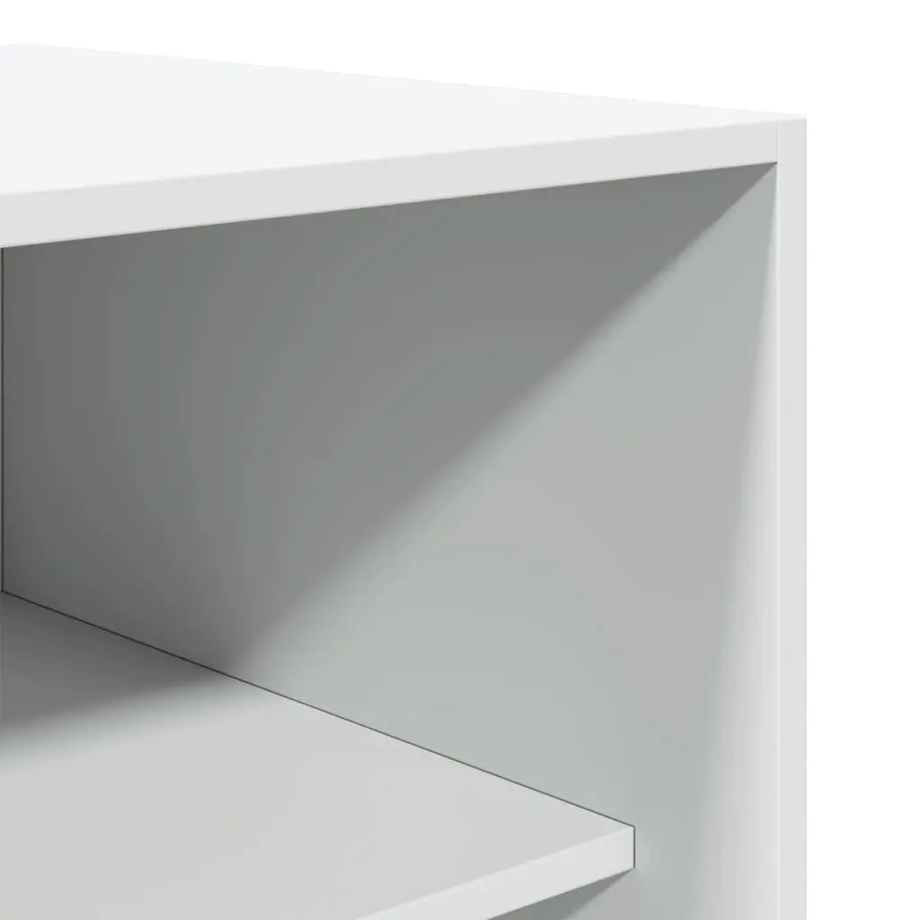 Wardrobe Cupboard Storage 100x50x200cm Engineered Wood White