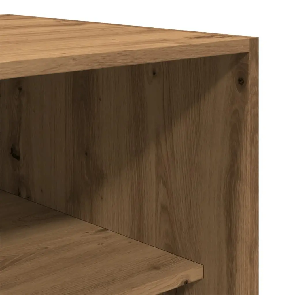 Wardrobe Cupboard Storage 100x50x200cm Brown Engineered Wood 2 Compartments