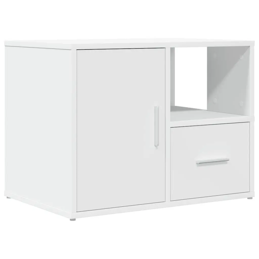 Corner Cabinet White Storage Unit Engineered Wood 160x40x45cm