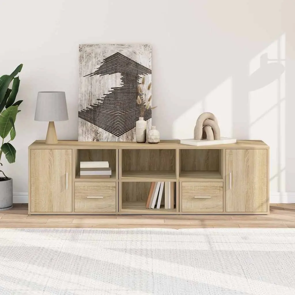 Corner Cabinet Storage Unit Engineered Wood Brown 160x40x45cm
