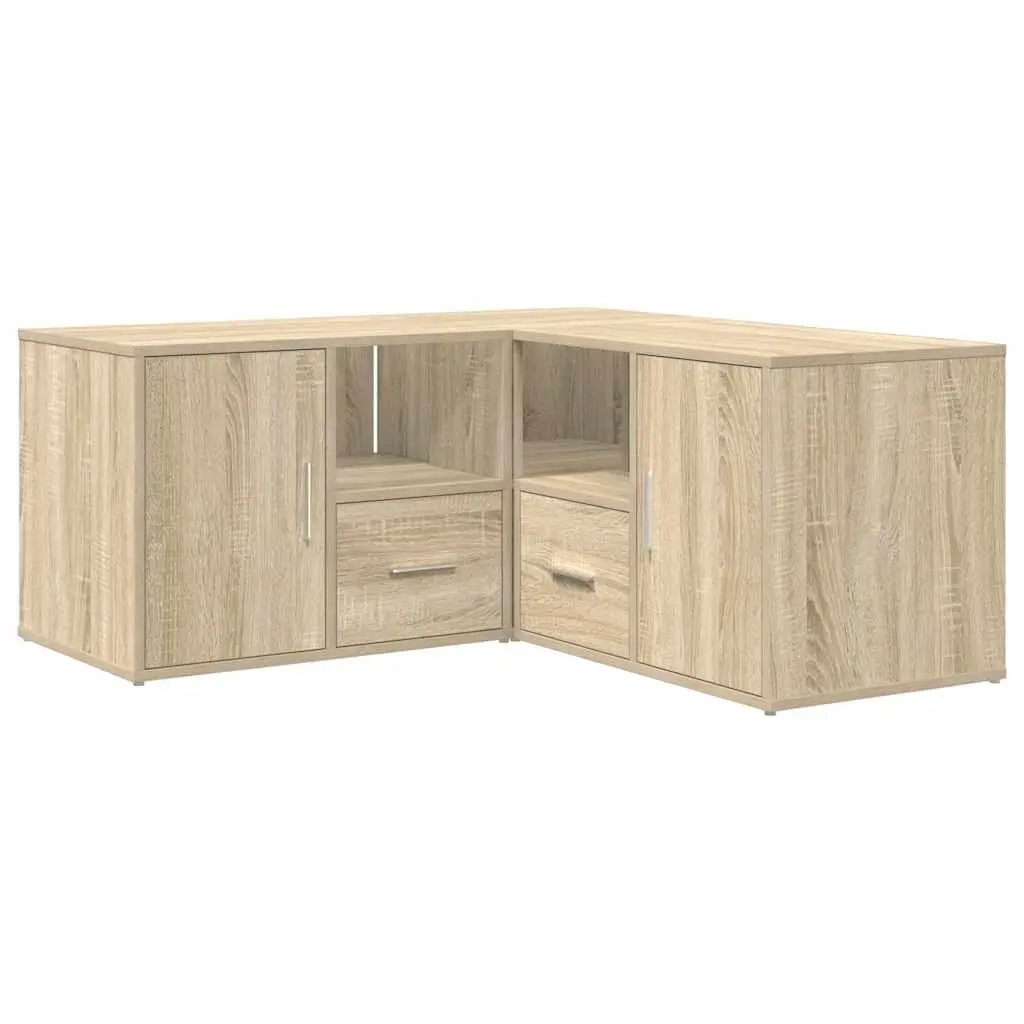 Corner Cabinet Storage Unit Engineered Wood Brown 160x40x45cm