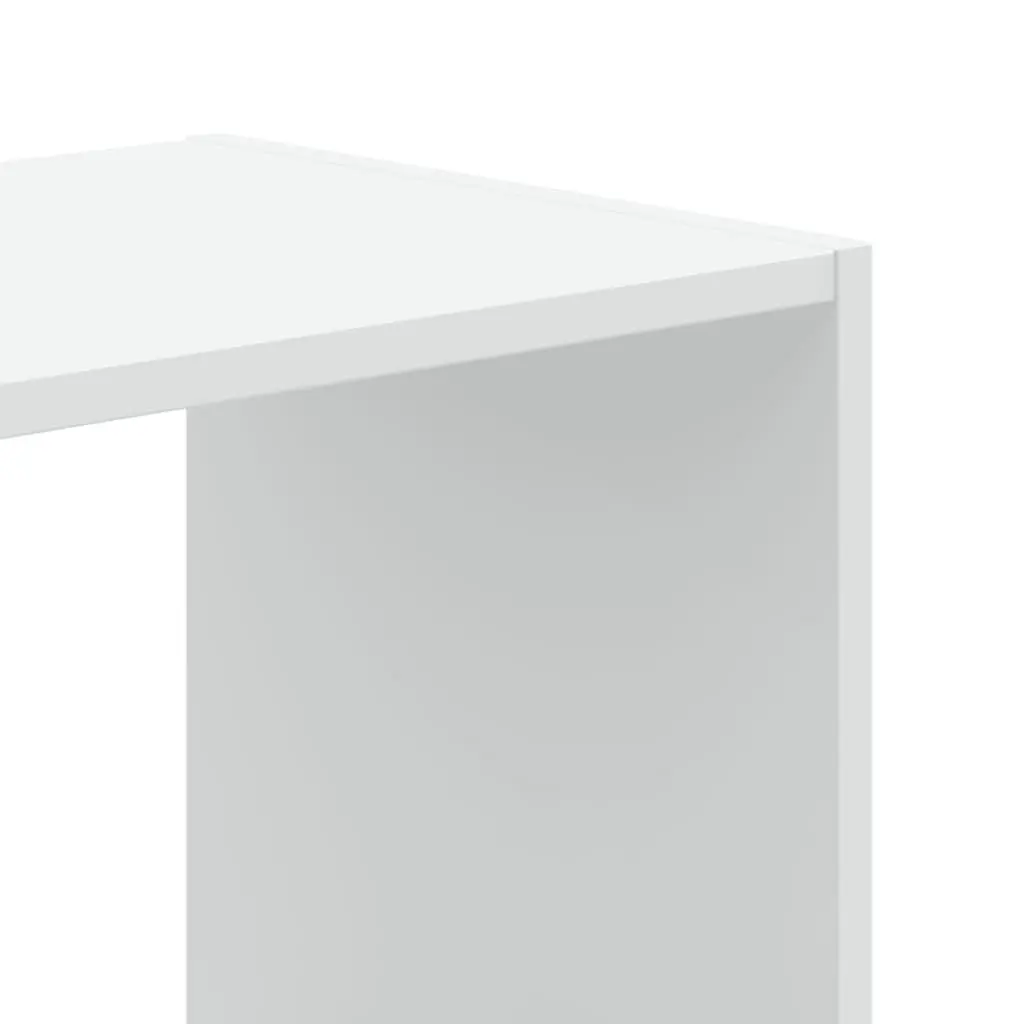Bookcase Storage Display 102x32x108 cm White 9 Compartment Engineered Wood