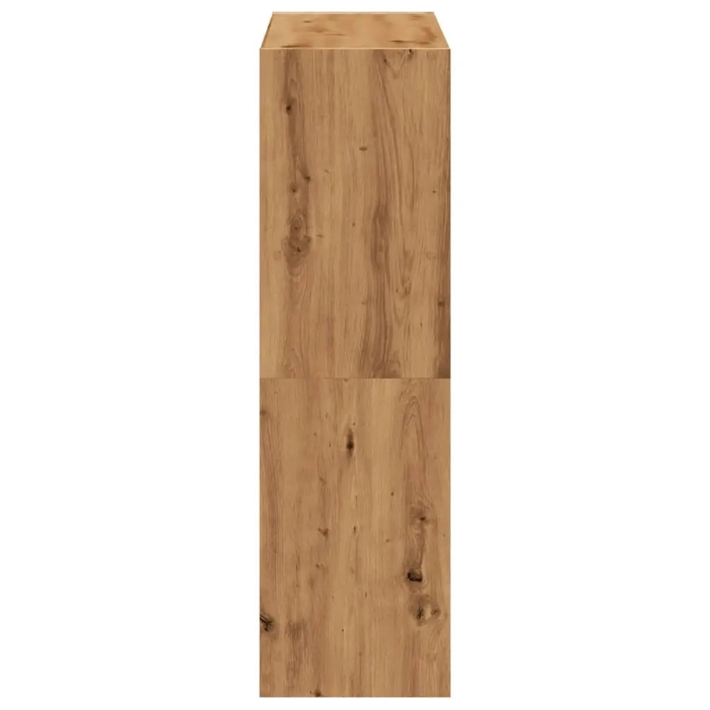 Bookcase Storage Shelving Unit 9 Compartment Brown Engineered Wood