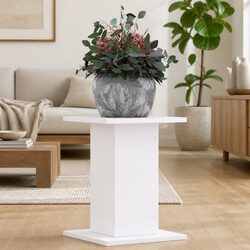 Reliable White Plant Stands 2 pcs 30x30x40 cm for Your Home