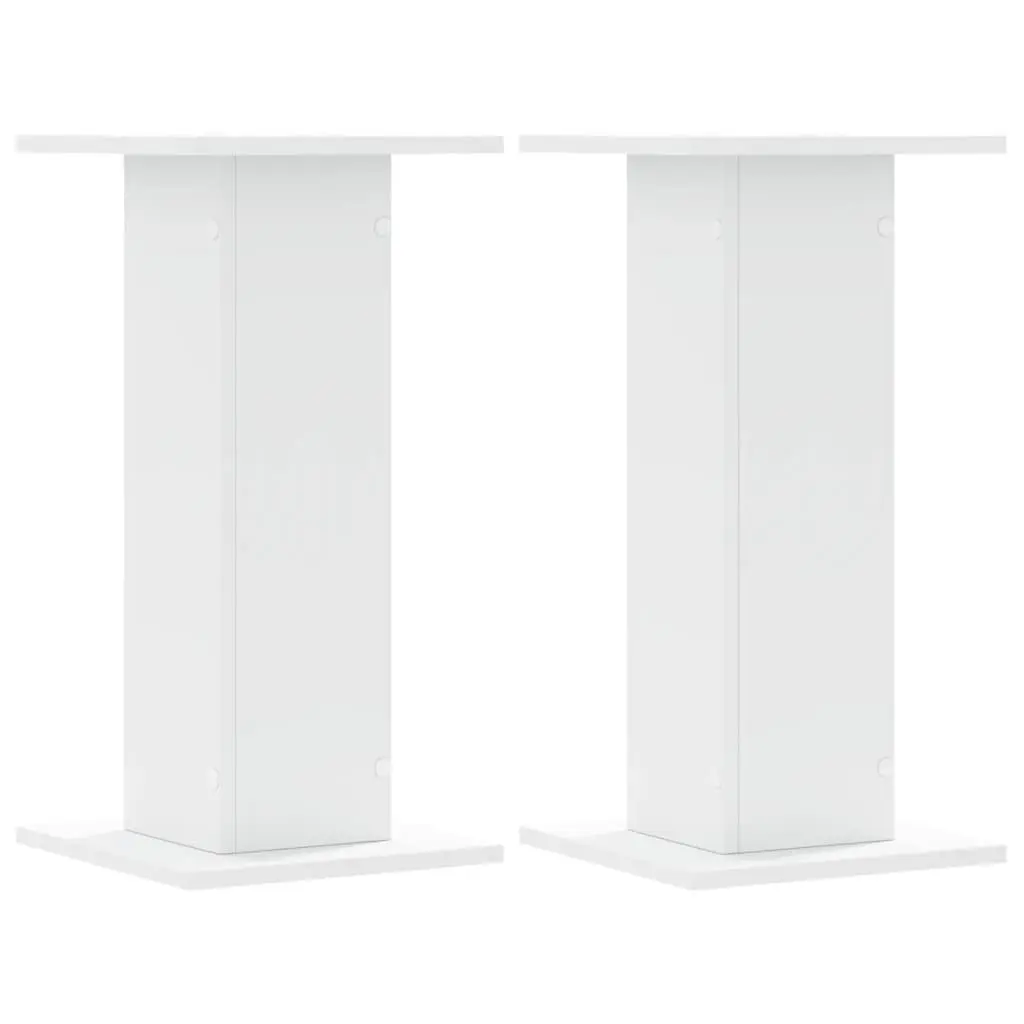 Plant Stands Flower Display Stand 30x30x60 cm White Engineered Wood 2 pcs