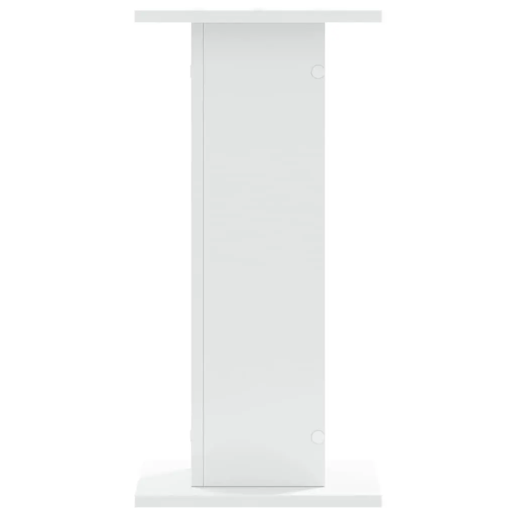 Plant Stands Flower Display Stand 30x30x60 cm White Engineered Wood 2 pcs