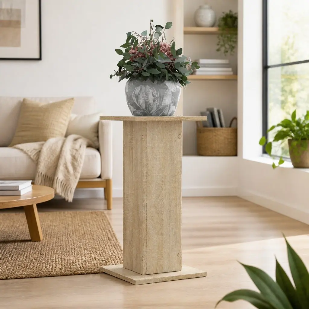 Plant Stands 2 pcs Flower Display Stand 30x30x60 cm Brown Engineered Wood