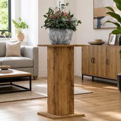 Brown Engineered Wood Plant Stands - Sturdy & Reliable