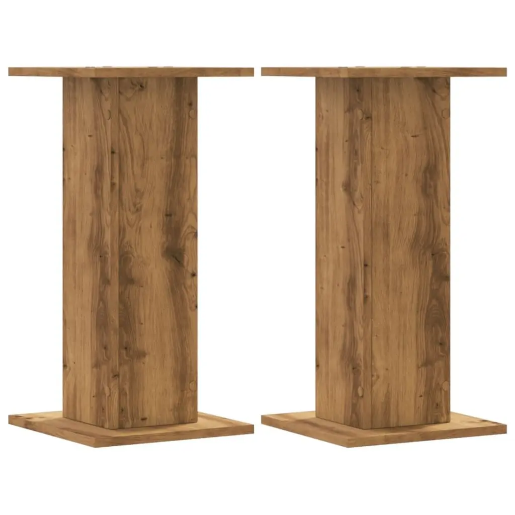 Plant Stands 2 pcs Display Pot Holders 30x30x60 cm Brown Engineered Wood