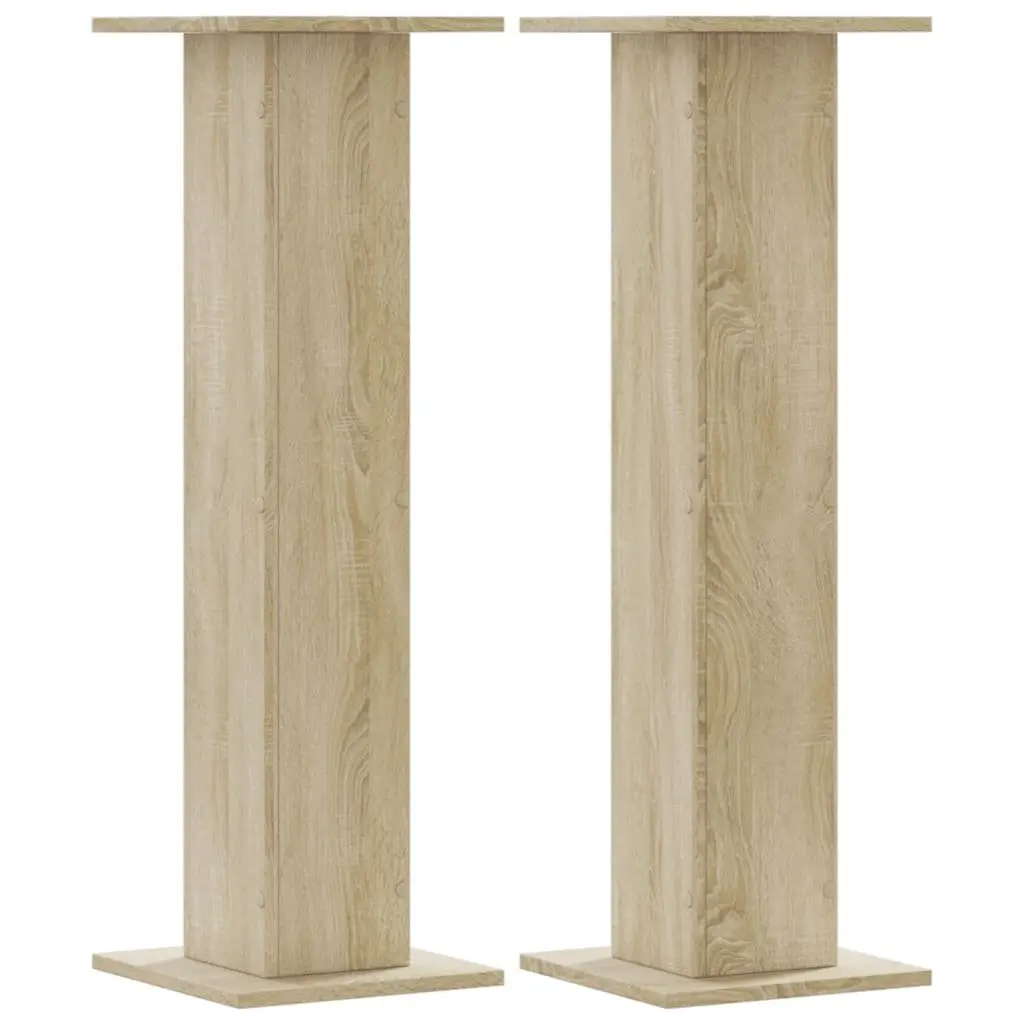 Plant Stands 2 pcs Tall Display Stands 30x30x95 cm Brown Engineered Wood