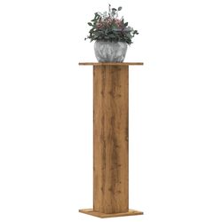 Reliable Brown Engineered Wood Plant Stands, 2-Pack