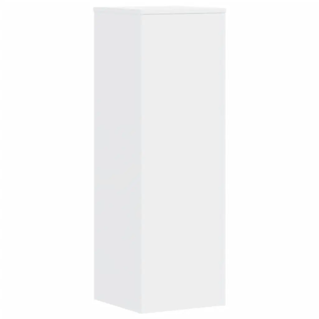 Plant Stands Flower Display Stand 33x33x100 cm White 2 Piece Engineered Wood