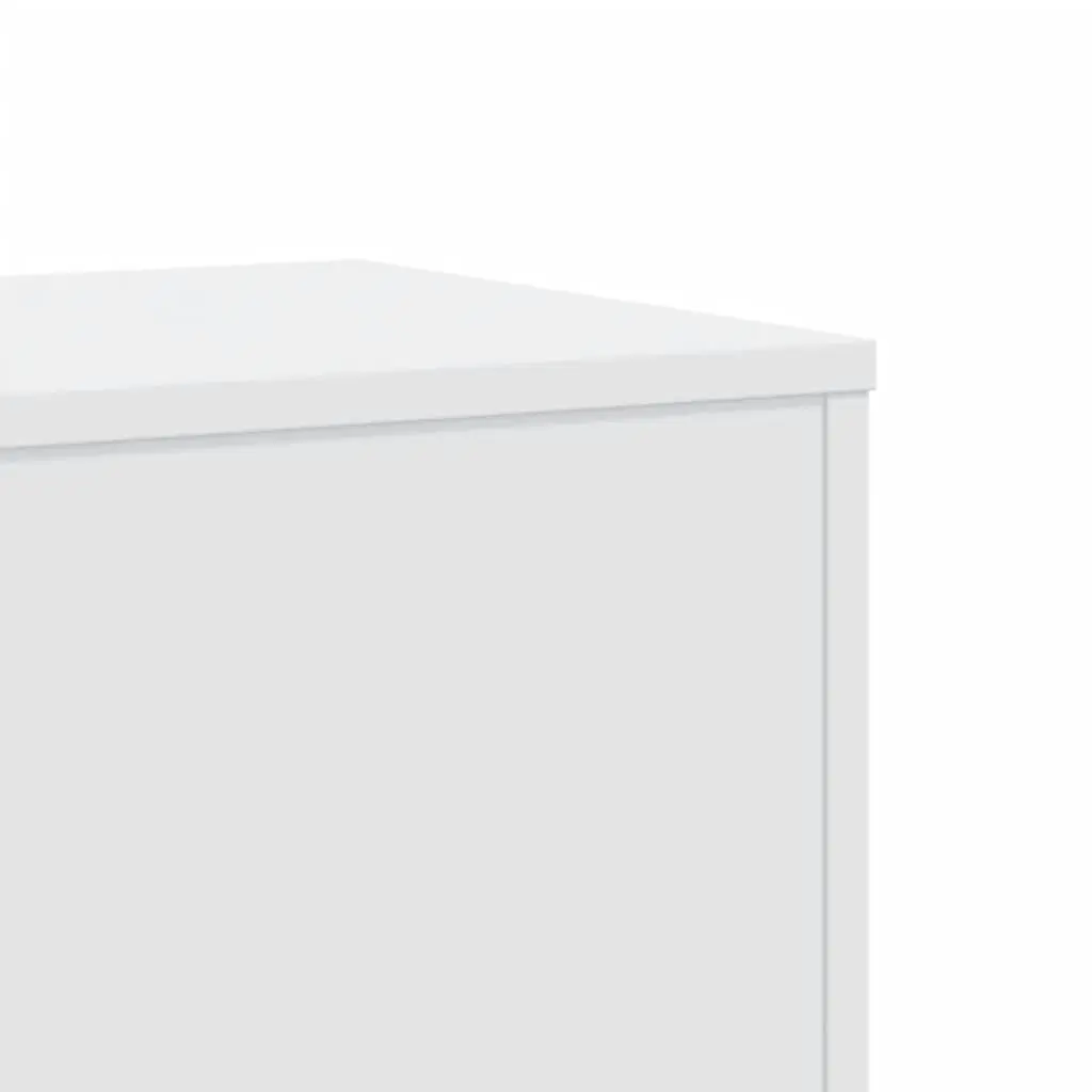Plant Stands Flower Display Stand 33x33x100 cm White 2 Piece Engineered Wood