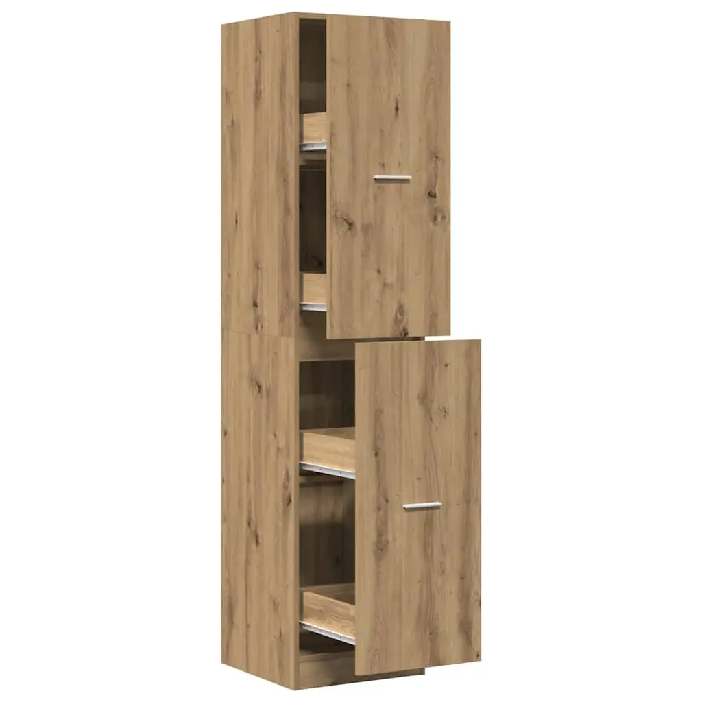 Apothecary Cabinet Storage Organizer Tall Locker Engineered Wood Brown 40 x 41 x 1745 cm