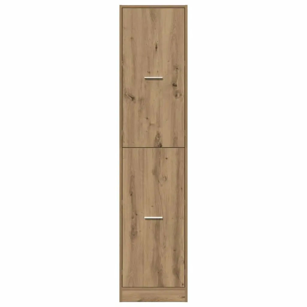 Apothecary Cabinet Storage Organizer Tall Locker Engineered Wood Brown 40 x 41 x 1745 cm