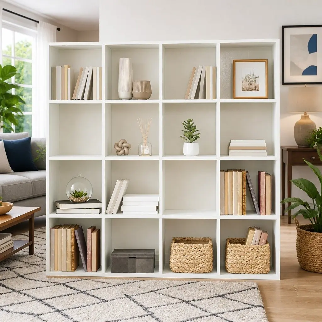 White Book Cabinet for Easy Organization