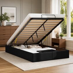 Comfort and Value with Black Ottoman Storage Bed Frame