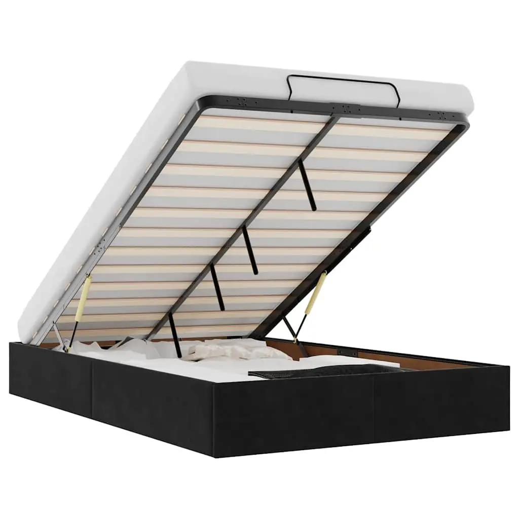 King Single Ottoman Bed Frame with Storage
