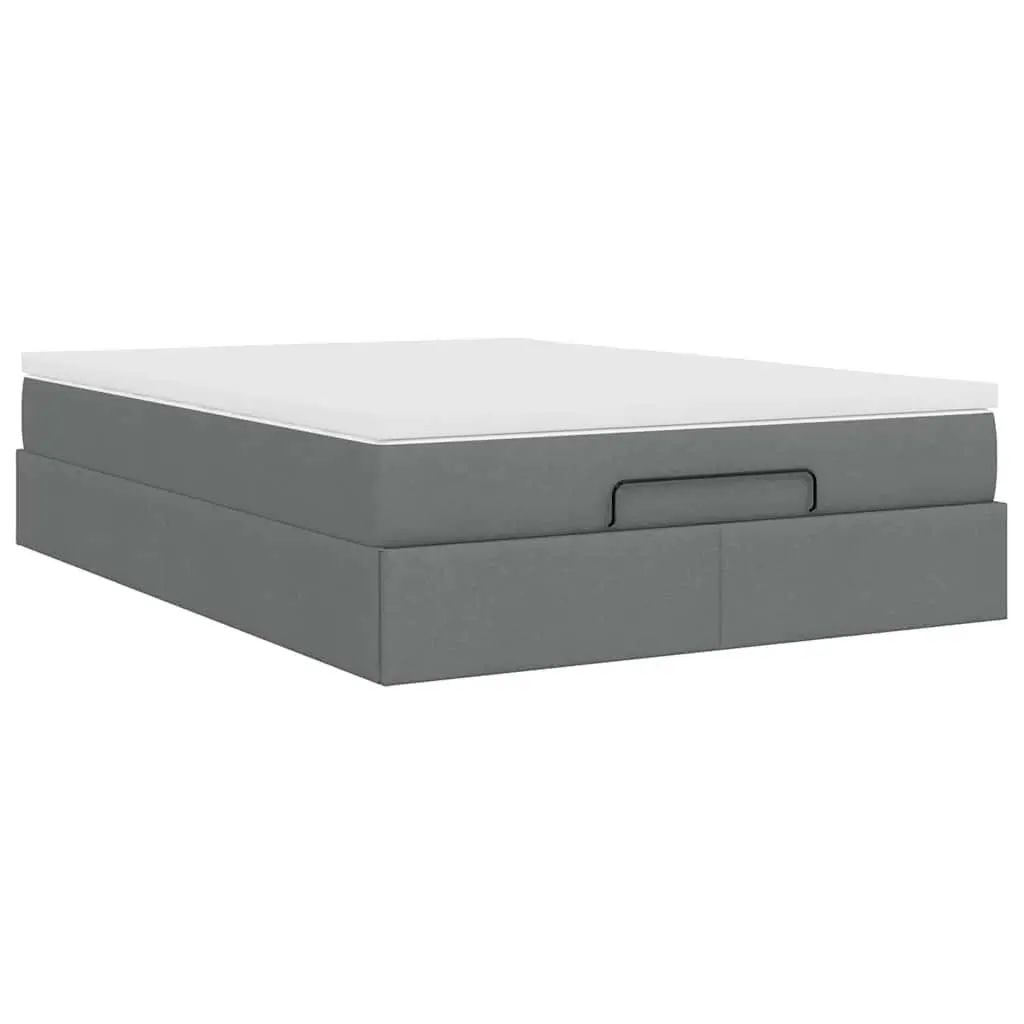 Grey Queen Ottoman Bed