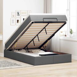 Comfortable Grey Ottoman Bed Offering Practical Features