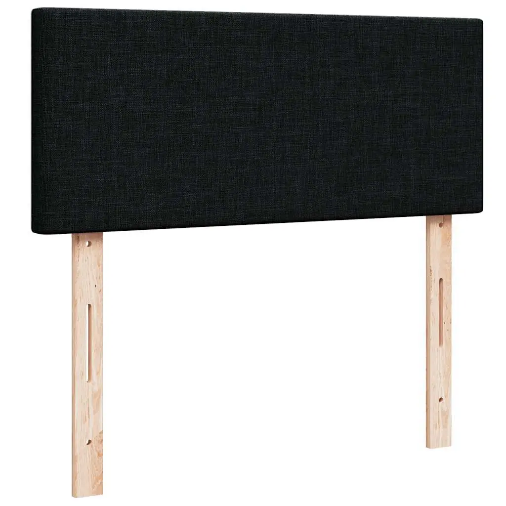 Ottoman Bed Storage Lift King Single Black Fabric Pocket Spring Mattress