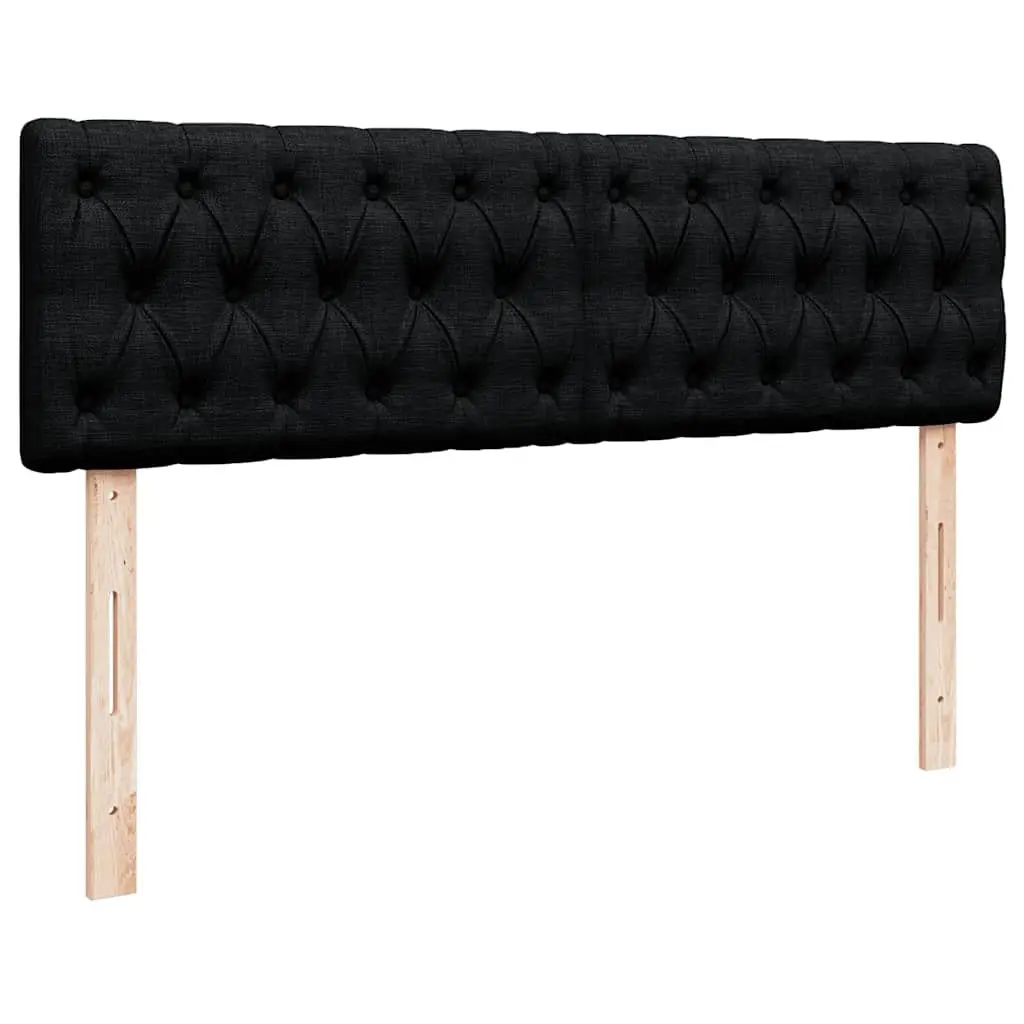 Double Ottoman Bed with Pocket Spring Mattress Black Fabric Hydraulic Lift Base