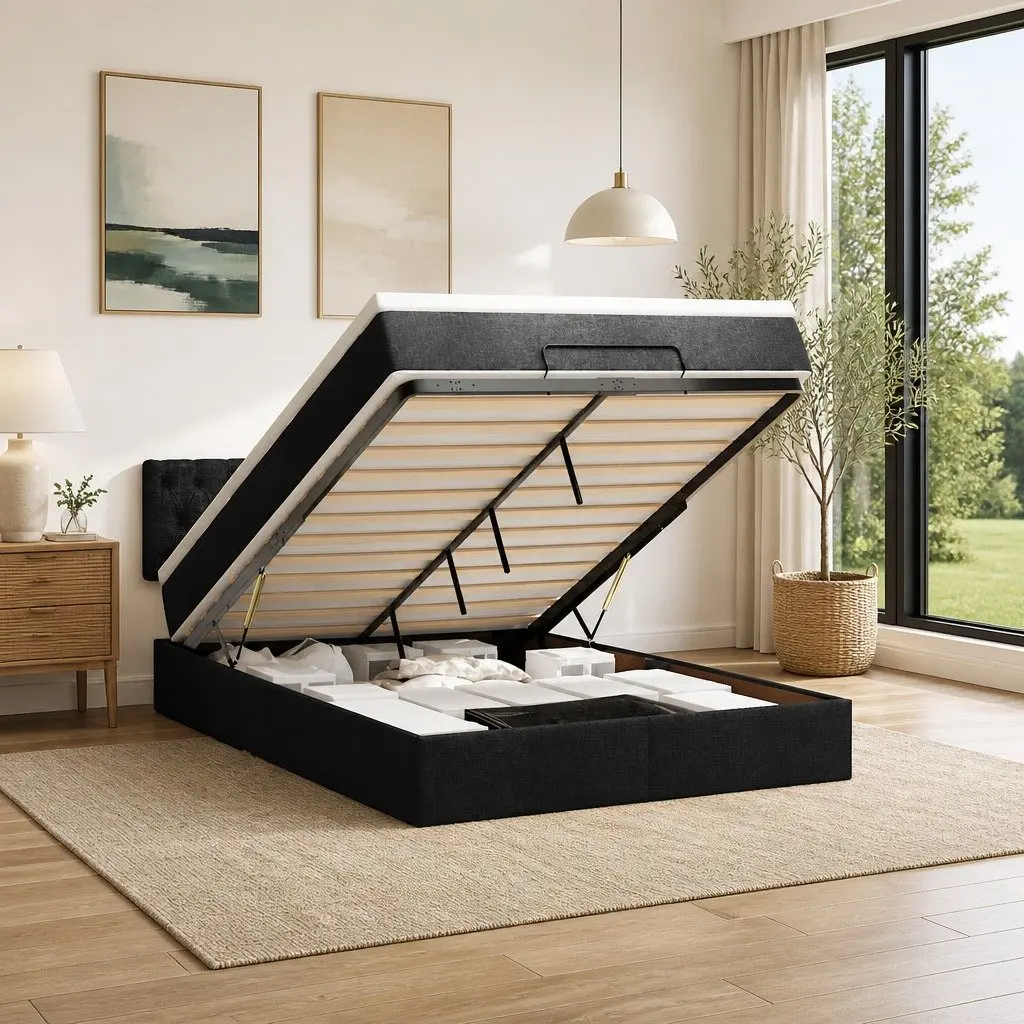 Ottoman Bed Offering Comfort and Practicality