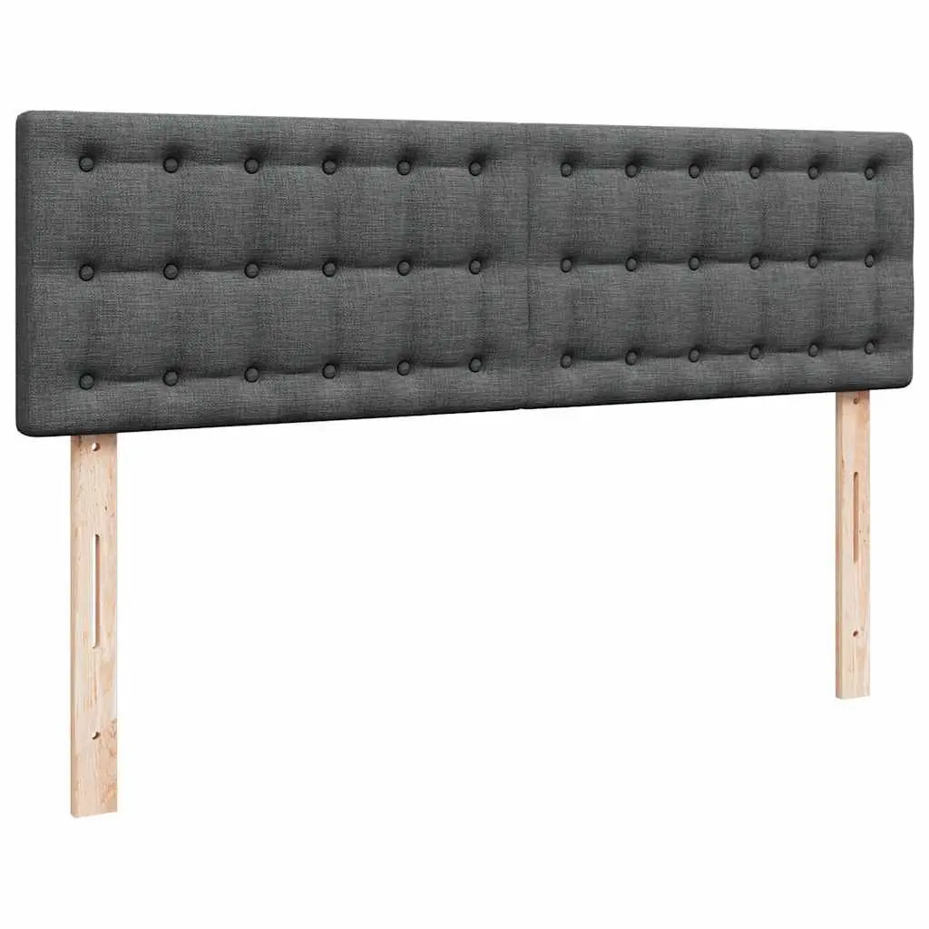 Double Ottoman Bed with Pocket Spring Mattress Grey Fabric Storage Furniture