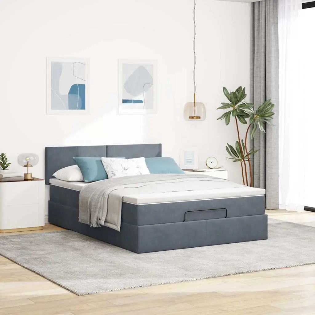 Ottoman Bed with Pocket Spring Mattress Storage