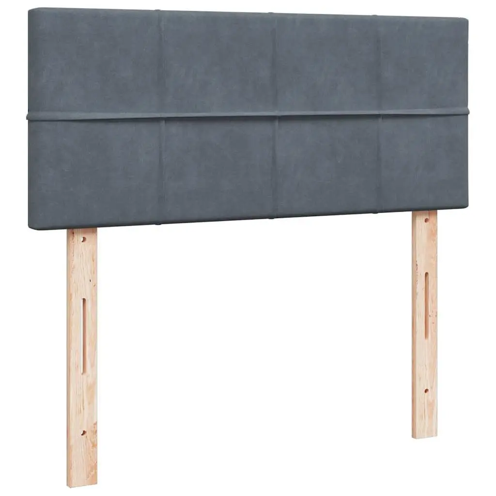 Ottoman Bed King Single with Pocket Spring Mattress Grey Velvet Storage Lift