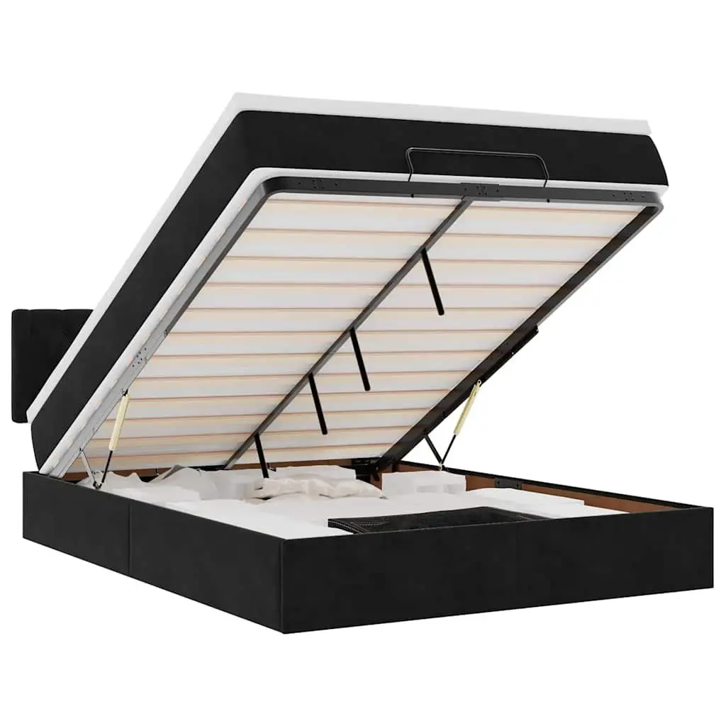 Double Ottoman Bed with Storage and Support