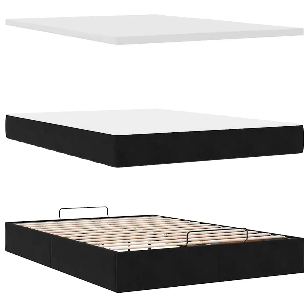 Double Ottoman Bed with Storage and Support