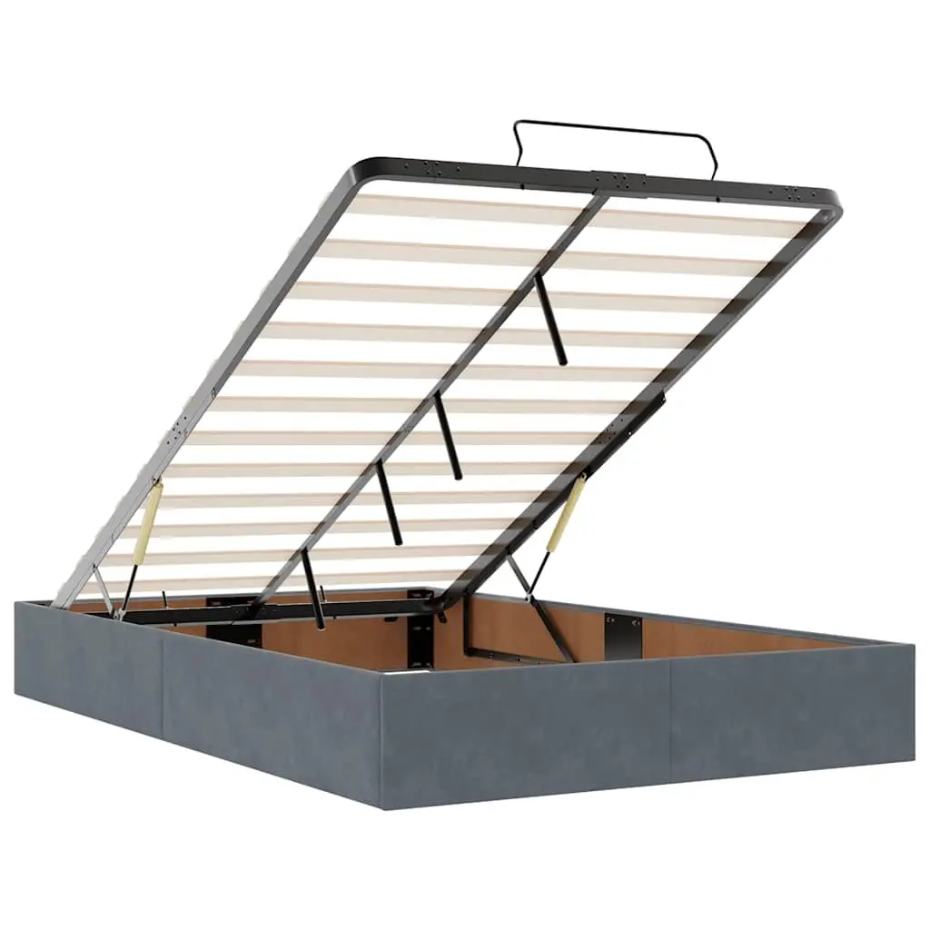 King Single Ottoman Bed with Pocket Spring and LED