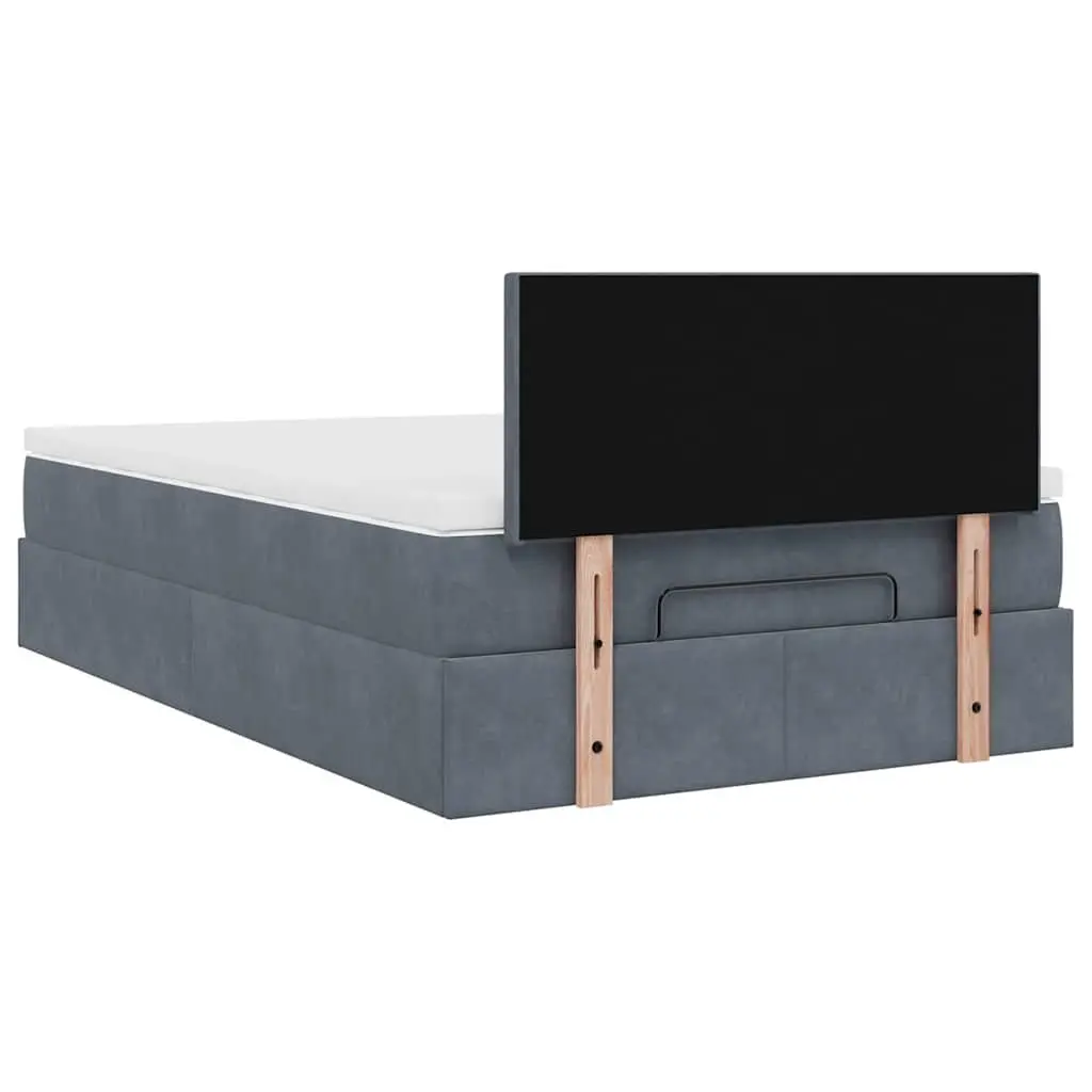 King Single Ottoman Bed with Pocket Spring and LED