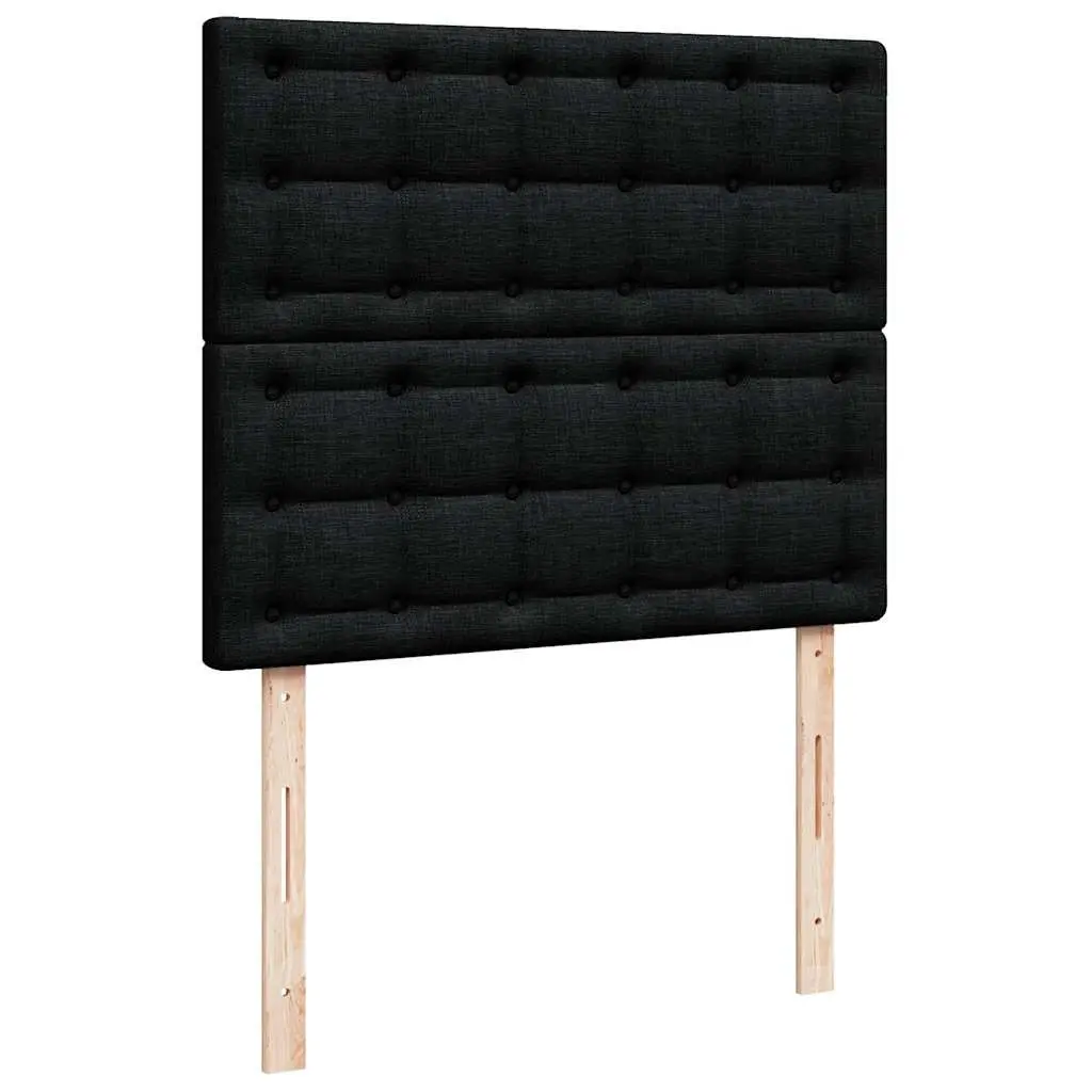 Ottoman Bed Frame King Single with Pocket Spring Mattress Black Storage Lift
