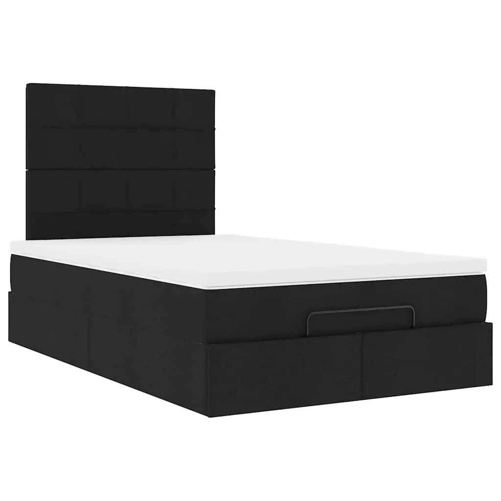 Ottoman Bed Storage King Single Pocket Spring Mattress Black